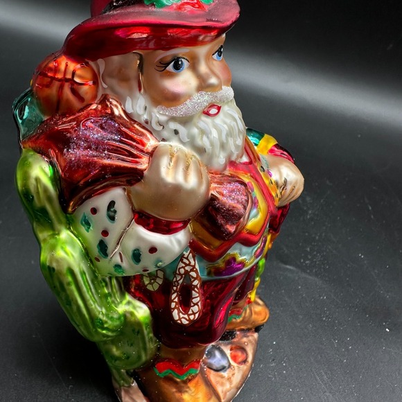 2000 CHRISTOPHER RADKO COWBOY SANTA 5.5" ORNAMENT BD C0-QVC-2 TEXAS WILD WEST - Picture 14 of 16